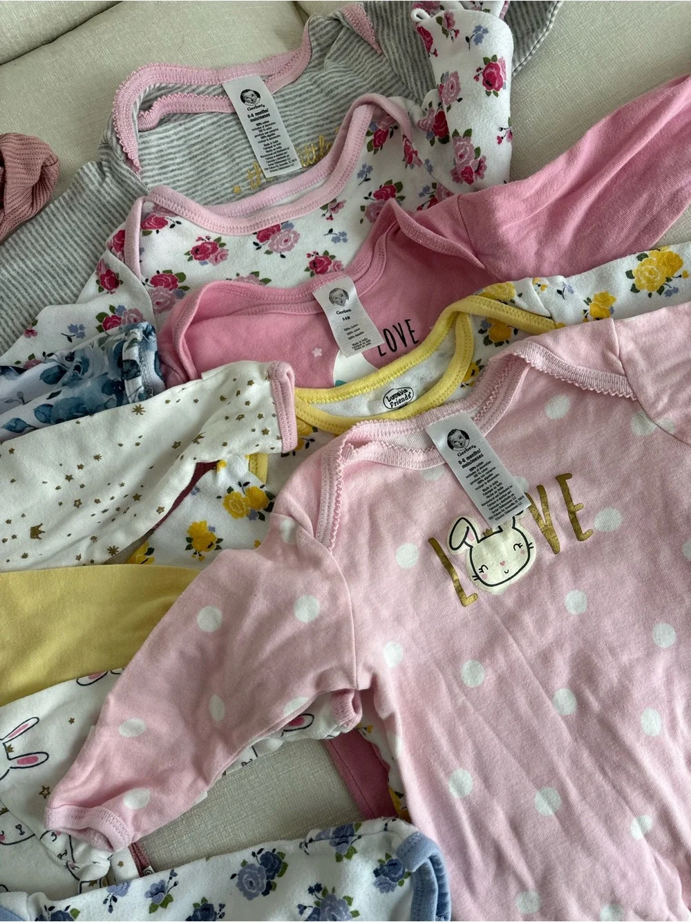 ELEVEN 0-6m Mixed Brands Sleep Gowns for Baby Girl